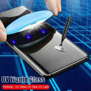 New Nano Liquid Full Glue UV Tempered Glass For Samsung S23 S23+ Plus Ultra - Zdjęcie 1 z 9