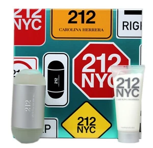 CAROLINA HERRERA 212 NYC 2PC GIFT SET FOR WOMEN EAU DE TOILETTE SPRAY 100ML NIB - Picture 1 of 1