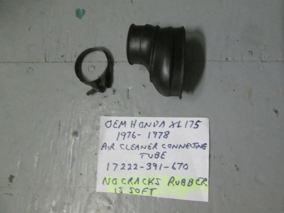 TUBO DE CONEXIÓN FILTRO DE AIRE VINTAGE 1977-78 XL175 17222-391-670, BUENO Foto 1 de 4
