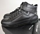 🆕️ SAINT LAURENT Paris ANTIBE 05 BLACK Leather MID-TOP Sneakers EUR-50 US-17