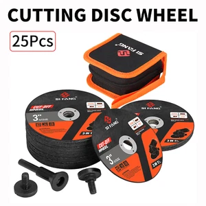 25 Piece 3 Inch Cut Off Wheel With 1/4 Inch Mounting Mandrel Kit For Rotary Tool - Picture 1 of 8