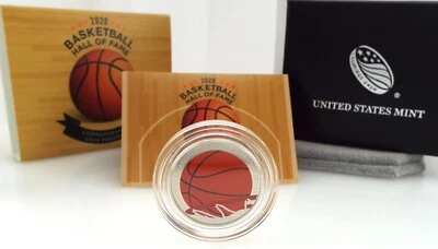 2020 - Basketball Hall of Fame Proof Clad Dollar - Colorized ~#6103 - Image 1 of 4