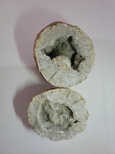 Scultura Geodi in Quarzo Naturale 1,5 libbre 3" Rotondo, 1 paio - Foto 1 di 7