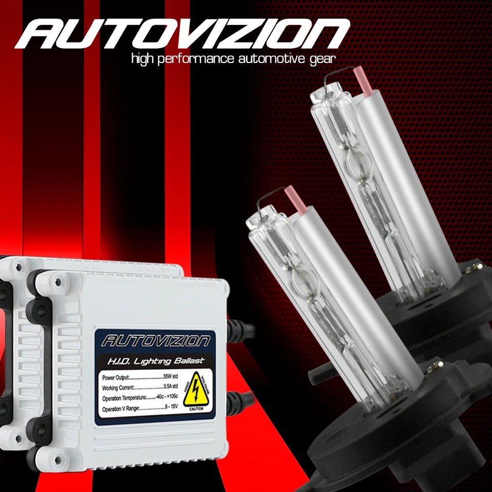 35W 9006/HB4 Low Beam HID Headlight Conversion Kit Slim Ballasts Xenon Bulbs 10k - Image 1 of 4