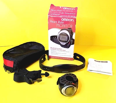 OMRON HR-100C MONITOR DE FRECUENCIA CARDÍACA RELOJ ALARMA RESISTENTE AL AGUA FITNESS PANTALLA LCD Foto 1 de 4