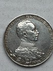 Seltene 3 Mark Münze Preußen 1913 A Wilhelm II. Silber – Randschrift gegenläufig