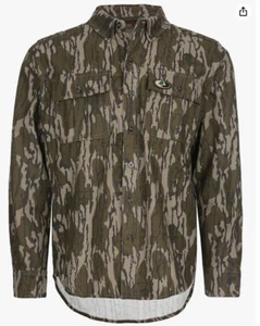 NEW Men's 2XL/3XL Mossy Oak Long Sleeve Chamois Shirt Original Bottomland - Picture 1 of 6