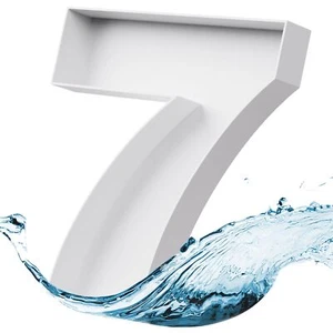 10" White Number 7 Charcuterie Box Reusable Fillable Tray Cupcake Container - Picture 1 of 9