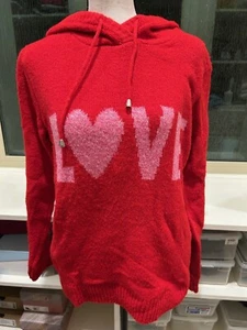Neu mit Etikett Cupcakes und Kaschmir LOVE Hoodie Pullover Größe S rot/rosa Kombi - Valentinstag - Bild 1 von 5