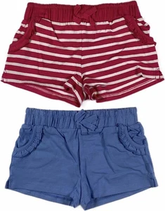 Ex-Chain Store Girls Kids Children's 2 Pack Of Summer Shorts Age 3 5 7 Years - Picture 1 of 1