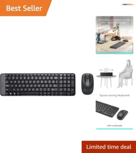 MK220 Wireless Combo - Compact Bluetooth Keyboard & Mouse for Smooth Typing - Picture 1 of 11