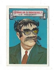 1967 Topps Who Am I? Franklin D. Roosevelt #6 (Partially scratched) exc-nr mint