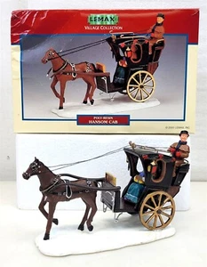 Lemax Christmas Village Collection #03329A Poly Resin Hansom Cab 2000 ~ T410 - Picture 1 of 7