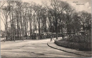 Netherlands Delft Kalverbosch Vintage Postcard B119 - Picture 1 of 2