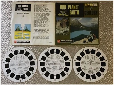 OUR PLANET EARTH,RARE VIEWMASTER REELS,FULL SET.B6751/52/53 + INFORMATION BOOKLE - Image 1 of 4