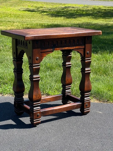 Vintage English Oak Joint Stand Cover