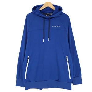 Spyder Kapuzen Jumper Herren Sweatshirt Blau Iz7 Größe L - Bild 1 von 8