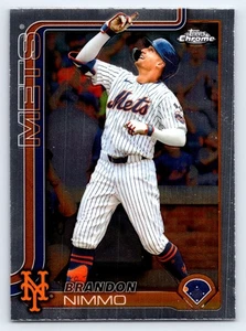 Topps Chrome 2025 - 280 Brandon Nimmo New York Mets - Imagen 1 de 2