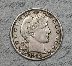 1915-S Barber Half Dollar Sehr schön! #10FAC - Bild 1 von 2