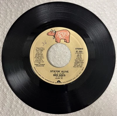 Bee Gees: Stayin' Alive / If I Can't Have You - 7" 45 RPM Record - Image 1 of 2
