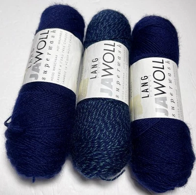 LANG JAWOLL SUPERWASH YARN 3pk. #8325 / 8359. I Combine Shipping, Read Details - Image 1 of 3