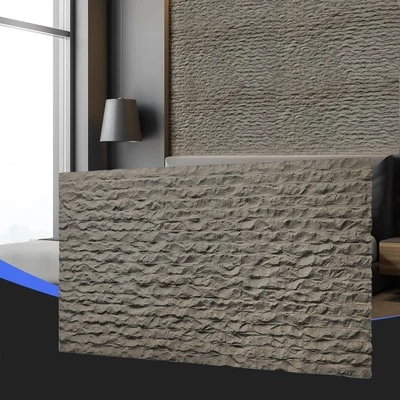 Paneles de pared con textura de cemento, paquete de 4 paneles de pared 3D, panel de pared de 23,6' x 47,2' Foto 1 de 4