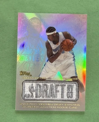 2003-04 Topps Carmelo Anthony RC Draft Stitching Standout Selection Patch EX - Image 1 of 2