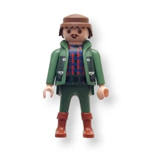 Playmobil Figur Mann Jäger Jagdjacke Gummistiefel Karohemd Wald Kleidung Forst - Picture 1 of 1