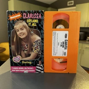Clarissa Explains It All VHS Dating Nickelodeon 2 Episodes Orange Tape Vintage - Picture 1 of 1