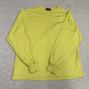 Vintage J.Crew Shirt Mens Medium Lime Green Long Sleeve Pocket USA 90s - Picture 1 of 13