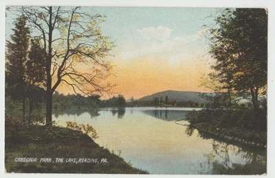 CARSONIA PARK CRYSTAL LAKE Lectura de Diversiones PA Postal UB 1906 Foto 1 de 2