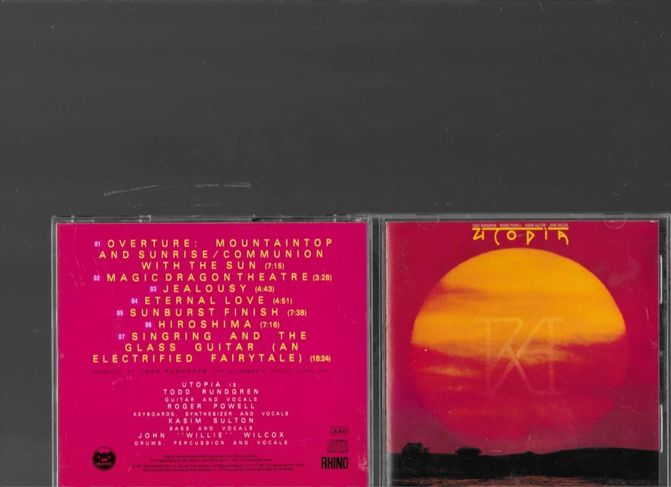 UTOPIA FEATURING TODD RUNDGREN - RA - PROG CD FROM 1977 — 第 1/1 张图片