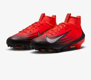 NIKE ZOOM AIR VAPOR 1 NRG FOOTBALL CLEATS MEN'S SIZE US 9.5 HF9409-600 CRIMSON - Foto 1 di 9