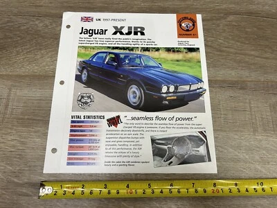 Hot Cars Cutting Edge 1997-Present Jaguar XJR #51 Folder Brochure Spec Sheet - Image 1 of 4
