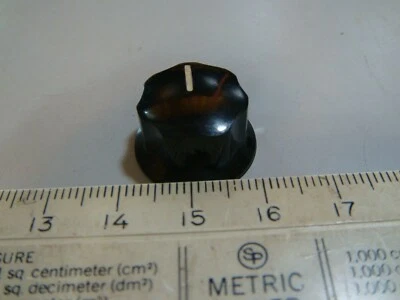 Vintage USA Made 1/8 inch 3.175mm Shaft Bakelite Knob  - Free Shipping - Image 1 of 4