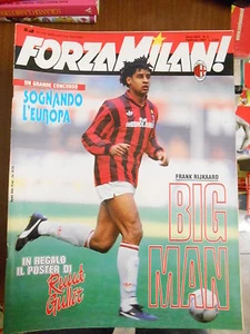 FORZA MILAN n.2/febbraio 1992-RIJKAARD BIG MAN + poster RUUD GULLIT - Picture 1 of 1