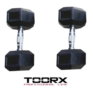 Manubri Toorx MEG-22,5 Palestra Pesi Cross Fit Body Building 22.5Kg Esagonali - Foto 1 di 3