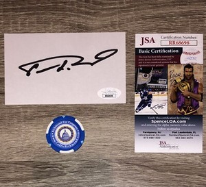Cedric Richmond Autographed Index Card & Campaign Chip Token JSA (Joe Biden)