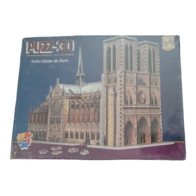 Notre Dame Paris 3D  Puzzle   Wrebbit  1996 NOS - Image 1 of 2