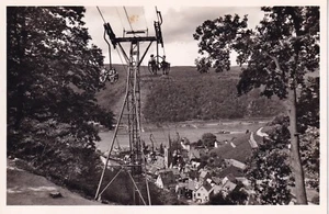 Postal Alemania Assmannshausen Chail Lift Seibahn RPPC E47 - Imagen 1 de 2