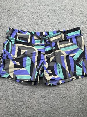 Pantalones Cortos de Natación Patagonia Wavefarer 4" para Mujer Nylon br Geométricos Talla L Foto 1 de 4