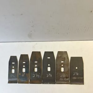 Handplane Cap Iron Lot 6 Pcs - Picture 1 of 7