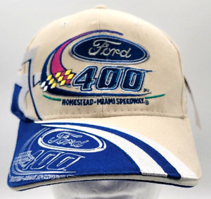 FORD 400 HOMESTEAD-MIAMI SPEEDWAY NASCAR CAP HAT STRAPBACK 2006 MEN'S NEW BEIGE