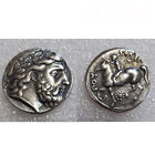 Coins of Ancient Greek Replica Reproduction Copper Plated Silver Collection Coin