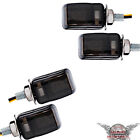 Produktbild - 4 x LED Mini Blinker schwarz vorne hinten Motorrad Quad ATV Roller e-geprüft 125