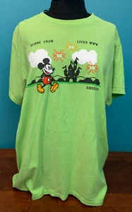 Disney Mickey Mouse Pixel Video Game Disneyland Celebration Women's L T-Shirt - Picture 1 of 6