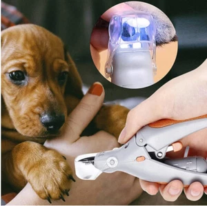 Professional Pet Nail Clipper Dog Cat Nail Toe Claw Clippers Scissor LED Cleaner - Picture 1 of 10