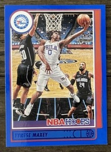 2021-22 Hoops TYRESE MAXEY Blue Parallel card 76ERS