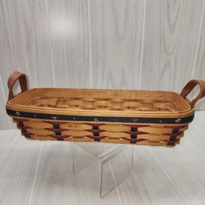 Longaberger Patriotic Cracker Basket Stars & Stripes 2005 - Picture 1 of 10
