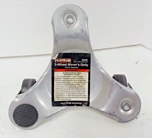 Franklin 3-Wheel Steel Mover's Dolly 132 lb capacity Swivel Coaster Model #58320 - Picture 1 of 7